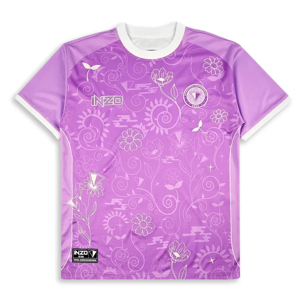 Inzo Floral Void Wake Up Soccer jersey EDM rave Size XXL XXLarge Purple